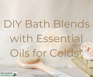 DIY Bath Blends with Essential Oils for Colds