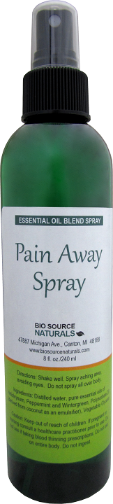 Pain Away Essential Oil Blend Spray with Peppermint, Wintergreen & Helichrysum