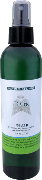 Divine essential oil blend spray