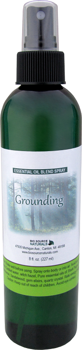 grounding essential oil blend spray