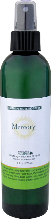 Memory essential oil blend spray