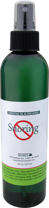 no snoring essential oil blend spray