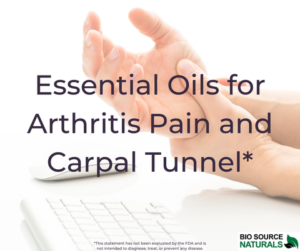 Essential Oils for Arthritis Pain and Carpal Tunnel