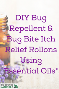 DIY Bug Repellent & Bug Bite Itch Relief Rollons