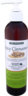 Spicy Cinnamon Flavor (Lickable, Kissable) Edible Massage Oil