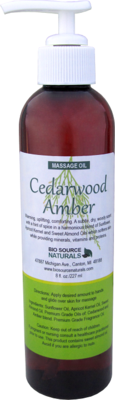 Cedarwood Amber Massage Oil