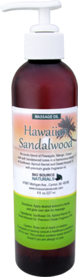 Hawaiian Sandalwood Massage Oil