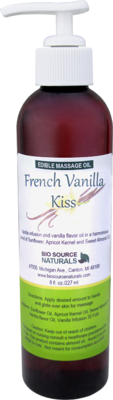 French Vanilla Kiss Edible Massage Oil (Lickable, Kissable)