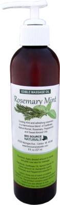 Rosemary Mint Edible Massage Oil